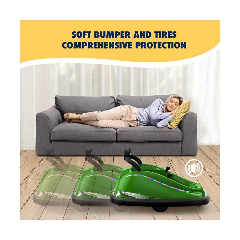 12V Electric Kids Bumper Car Ride-On Toy with Remote Control and Music Features Magic Cars 5