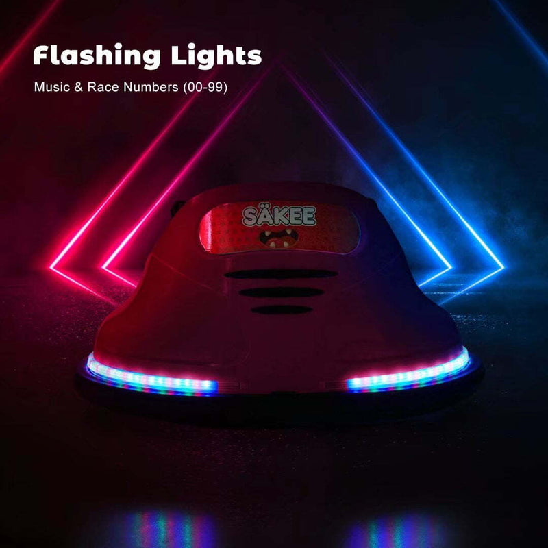 12V Kids Bumper Car with Remote Control, Flashing Lights, 66 lbs Capacity Magic Cars 7