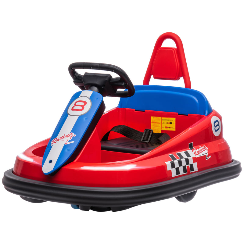 Red 6V Electric Kids Ride-On Bumper Car with 360° Rotation Magic Cars 3