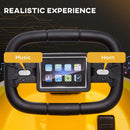 6V Electric Kids Bumper Car with 360° Rotation – Yellow Ride-On Toy Magic Cars 5