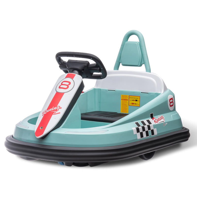 6V Electric Ride-On Bumper Car with Steering Wheel for Kids Magic Cars 23