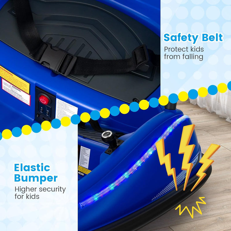 12V Electric Ride-On Bumper Car for Toddlers with Remote Control and Rechargeable Battery Magic Cars 4