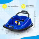 12V Electric Ride-On Bumper Car for Toddlers with Remote Control and Rechargeable Battery Magic Cars 6