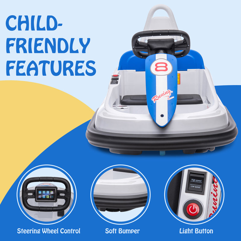 6V Electric Bumper Car Ride-On Toy for Toddlers Ages 2-6 Years Magic Cars 14