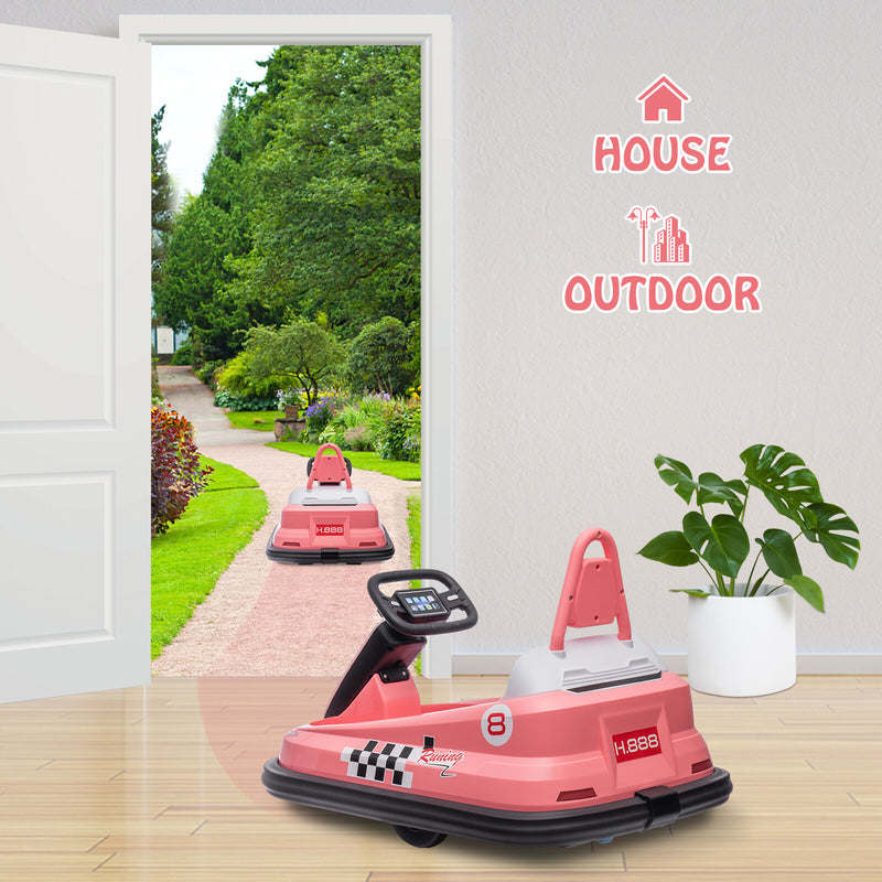 6V Electric Bumper Car Ride-On Toy for Toddlers Ages 2-6 Years Magic Cars 4