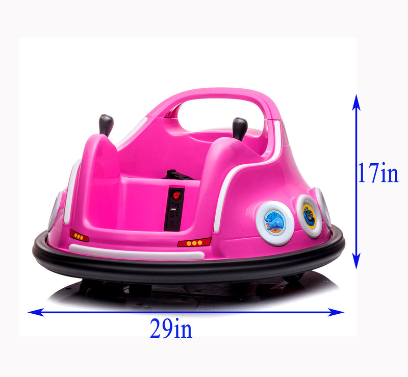 Rechargeable Remote Control Kids Bumper Car with 360-Degree Spin for Ages 3 and Up Magic Cars 3