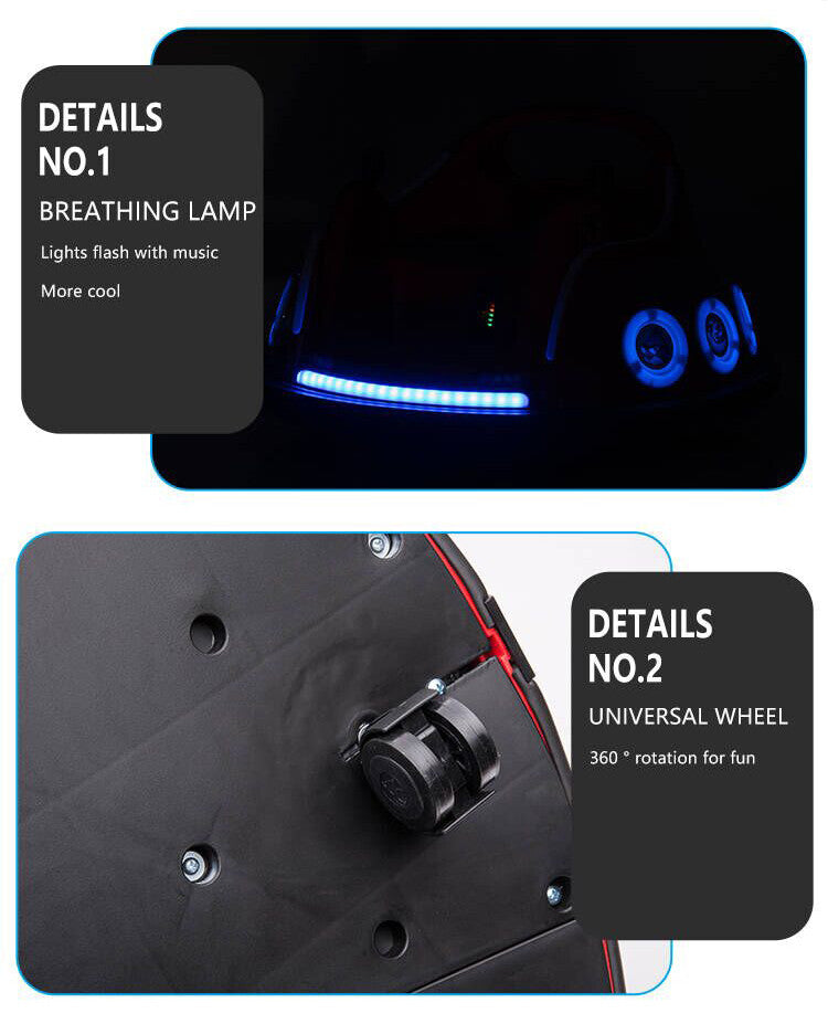 Rechargeable Remote Control Kids Bumper Car with 360-Degree Spin for Ages 3 and Up Magic Cars 5