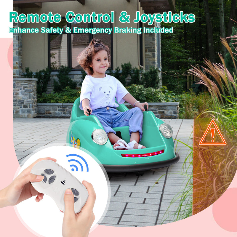 12V Electric Ride-On Bumper Car for Toddlers with Remote Control Magic Cars 15