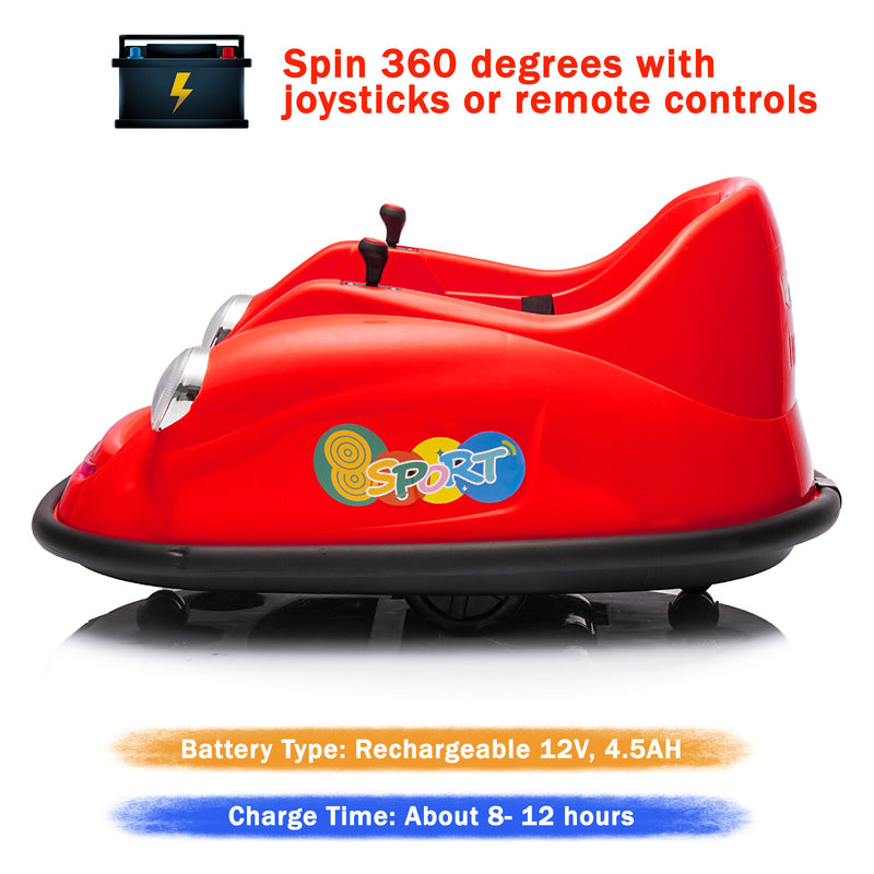12V Electric Ride-On Bumper Car for Toddlers with Remote Control Magic Cars 17