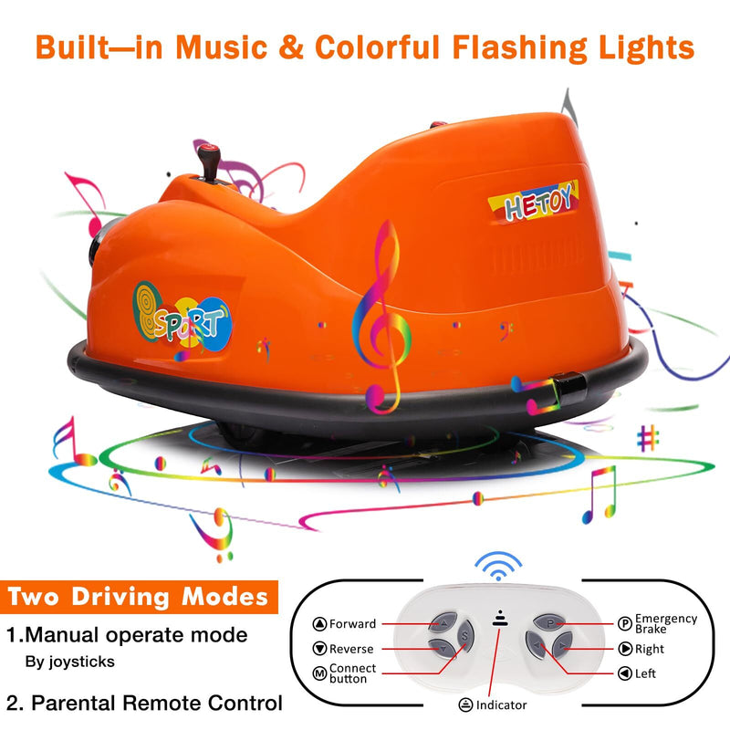 12V Electric Ride-On Bumper Car for Toddlers with Remote Control Magic Cars 4