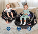 Ride-On Bumper Car with Remote Control, Safety Belt, Music, Flashing Lights, and 360-Degree Spin
