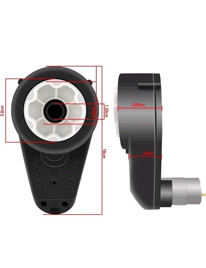 Caja de cambios 555C 24V 30000 RPM con motor de alto par Magic Cars 8