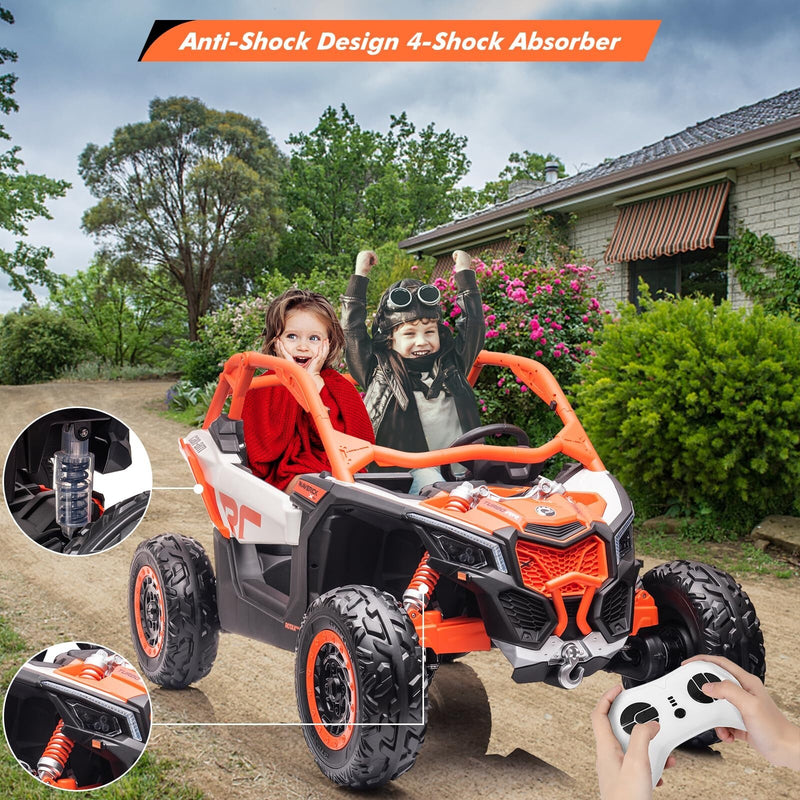 24V Electric Kids Ride-On UTV 4-Wheeler with Remote Control Off-Road Vehicle Magic Cars 5