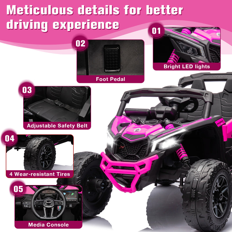 24V Electric Kids Ride-On UTV 4-Wheeler Off-Road Vehicle with Remote Control Magic Cars 3