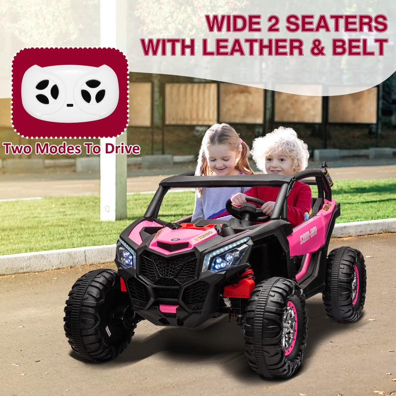 24V Electric Kids Ride-On UTV Car with Remote Control 4-Wheeler Off-Road Vehicle Magic Cars 2