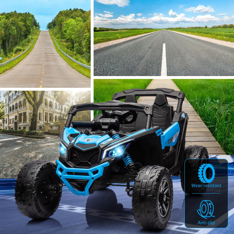12V Licensed Electric 4WD Ride-On UTV Car for Kids Off-Road Toy Magic Cars 18
