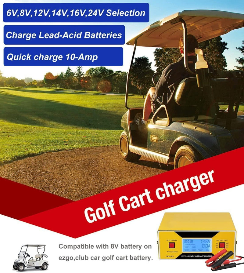 Automatic Car Battery Charger with Adjustable 6-24V Voltage Settings Magic Cars 6