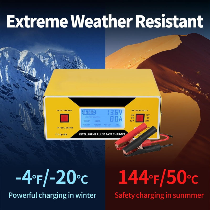 Automatic Car Battery Charger with Adjustable 6-24V Voltage Settings Magic Cars 8