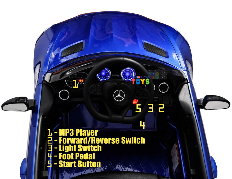 Licensed Mercedes-Benz Kids Remote Control Car with Leather Seat in Multiple Colors Magic Cars 23