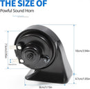 12V Dual Electric Horn Set - High and Low Tone Waterproof Design Magic Cars 6