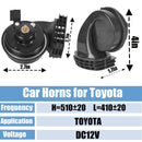 12V Dual Tone Waterproof Car Horn Assembly with Grill for Toyota – Loud Hi-Low Sound Magic Cars 1