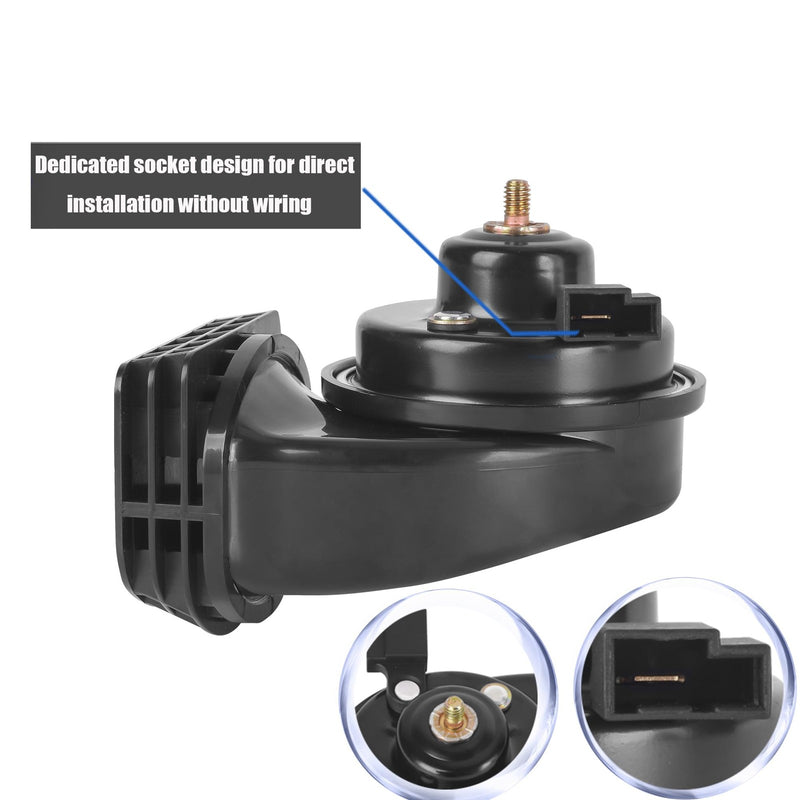 12V Dual Tone Waterproof Car Horn Assembly with Grill for Toyota – Loud Hi-Low Sound Magic Cars 4