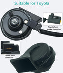 Waterproof 128dB Dual Tone Car Horn Compatible with Toyota – Loud High and Low Auto Horn Magic Cars 2