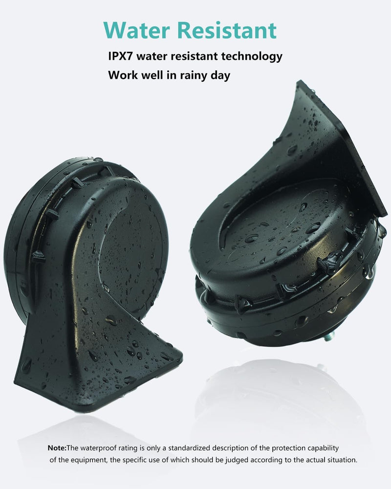 Waterproof 128dB Dual Tone Car Horn Compatible with Toyota – Loud High and Low Auto Horn Magic Cars 4