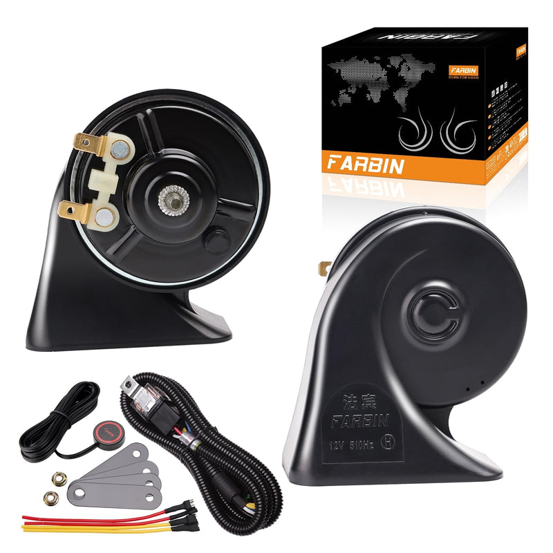 12V Waterproof Electric Car Horn Kit with Button Super Loud Train and Truck Sound Magic Cars 0