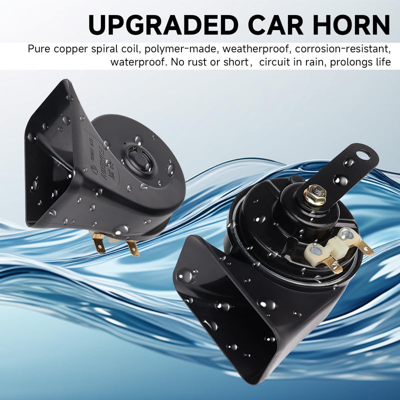 12V Waterproof Electric Car Horn Kit with Button Super Loud Train and Truck Sound Magic Cars 7