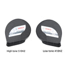 12V Ultra-Thin Compact Waterproof Car Snail Horn Kit with High and Low Tones Magic Cars 1