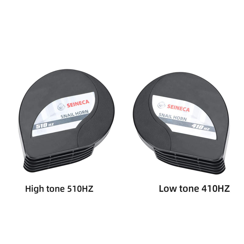 12V Ultra-Thin Compact Waterproof Car Snail Horn Kit with High and Low Tones Magic Cars 1