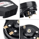 12V Ultra-Thin Compact Waterproof Car Snail Horn Kit with High and Low Tones Magic Cars 2