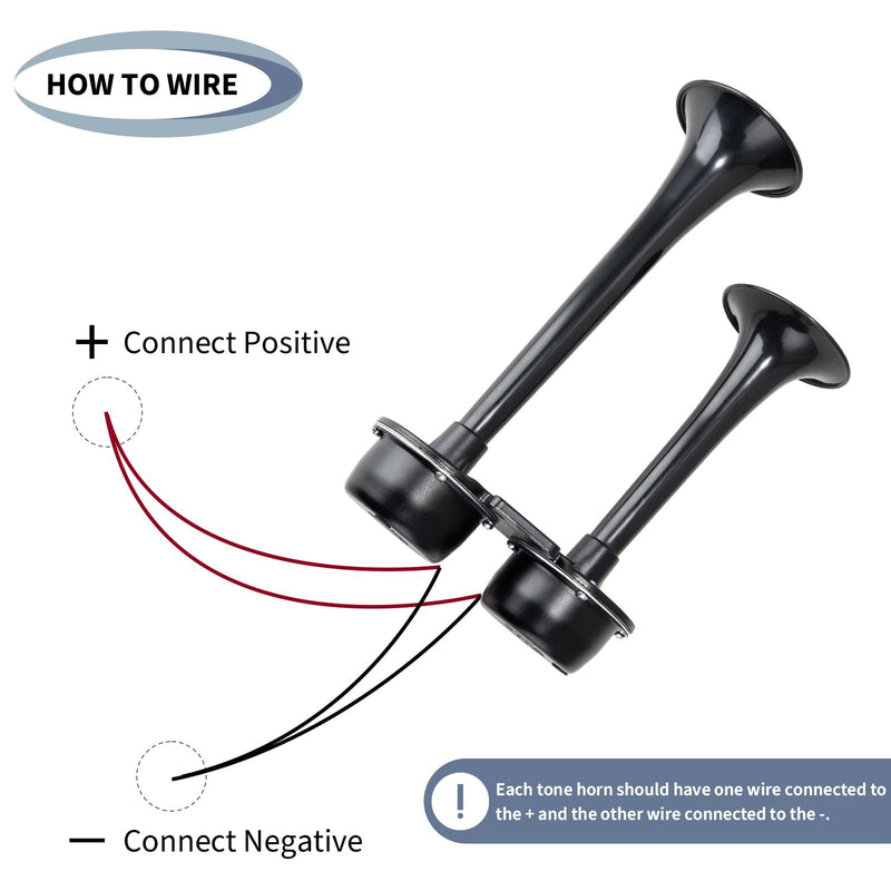 12V Electric Dual Loud Truck and Train Horns for Car and Motorcycle Magic Cars 5