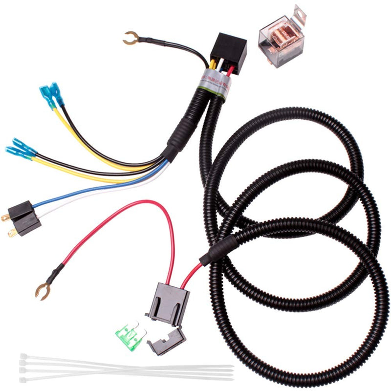12V Metal Twin Car Horns Kit with Loud High and Low Tone, Includes Relay and Harness Magic Cars 2