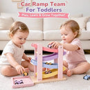 Toddler Car Ramp Playset, Exciting Toy Cars for Girls Aged 1-2 Magic Cars 1
