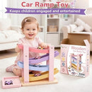 Toddler Car Ramp Playset, Exciting Toy Cars for Girls Aged 1-2 Magic Cars 3