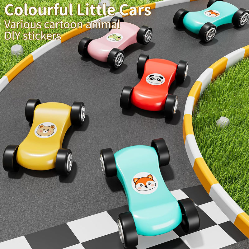 Toddler Race Track Car Toy with Ramp, Suitable for Ages 3-6, Includes 12-M Car Magic Cars 3