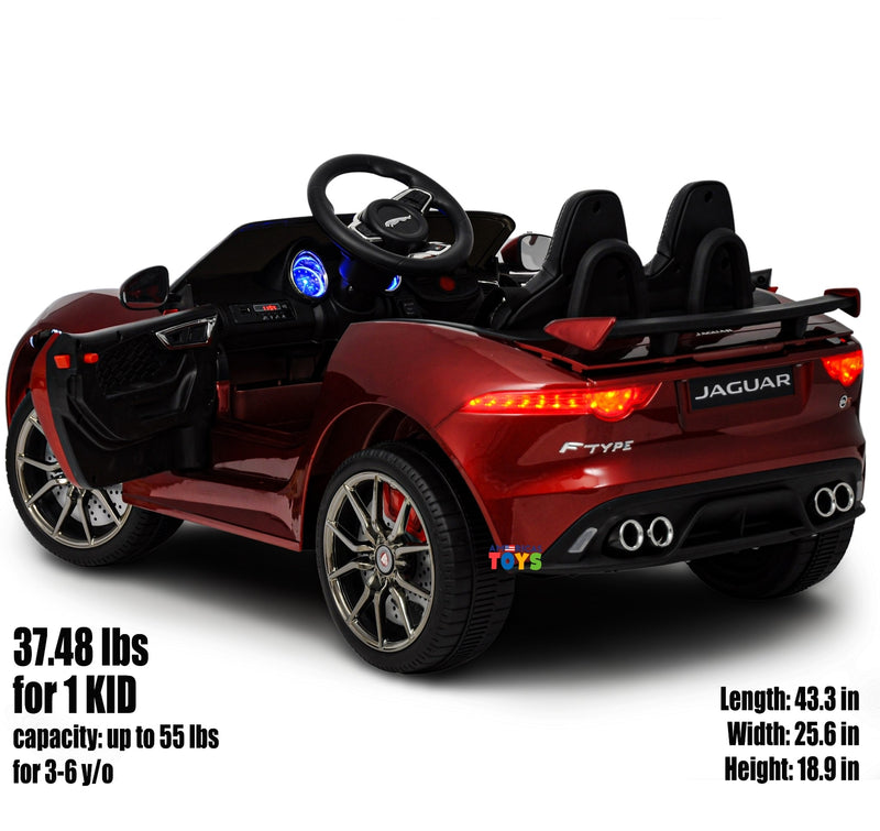 Kids Licensed Jaguar Ride-On Car with R/C and MP3 Player in Multiple Colors Magic Cars 12