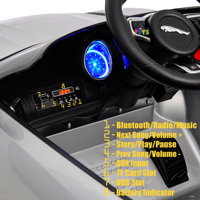 Kids Licensed Jaguar Ride-On Car with R/C and MP3 Player in Multiple Colors Magic Cars 7