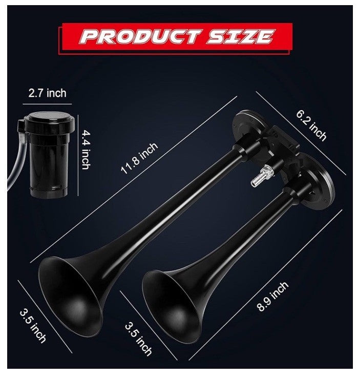 150dB Super Loud Air Horn Kit for Trucks, Boats, Cars, and Trains Magic Cars 1
