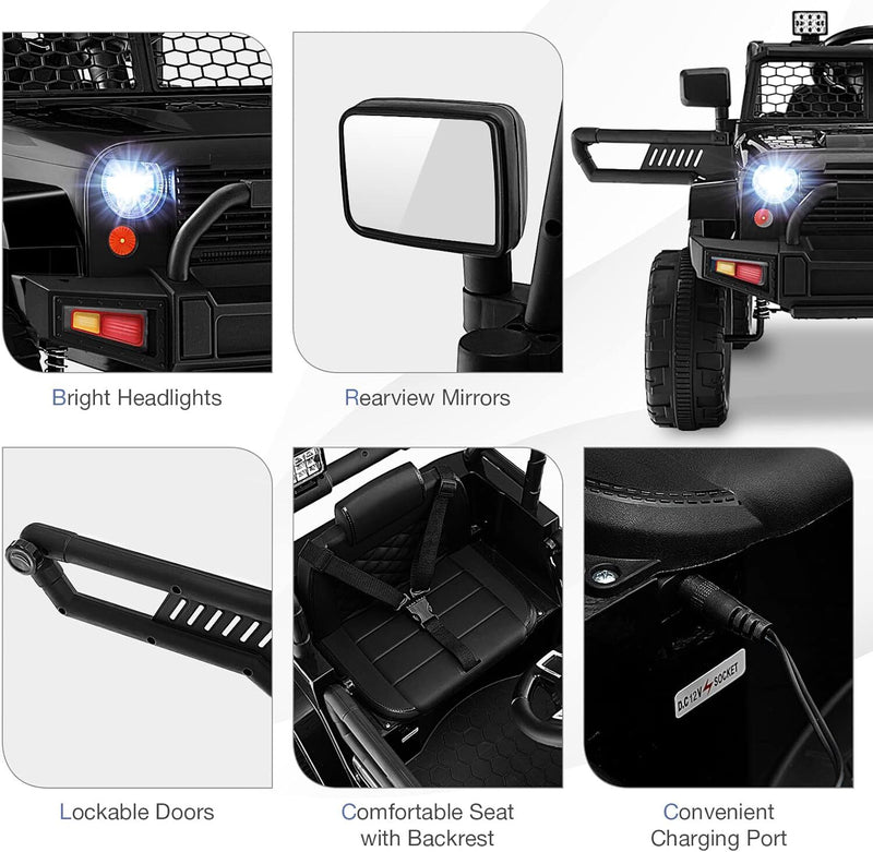 Carrito eléctrico para niños con control remoto todo terreno resistente Magic Cars 3