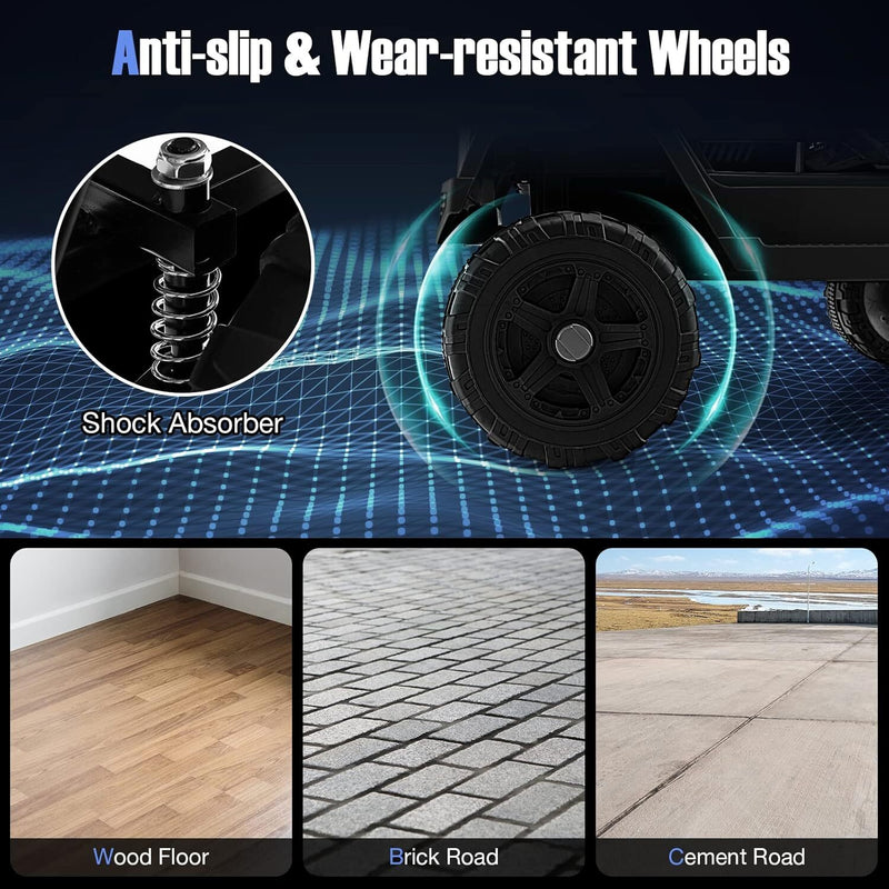 Carrito eléctrico para niños con control remoto todo terreno resistente Magic Cars 4