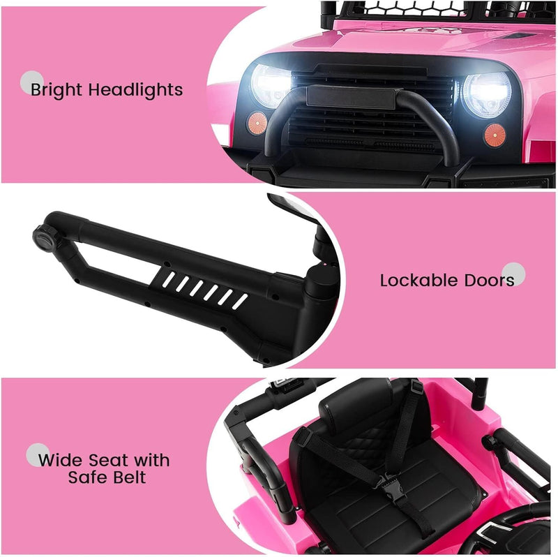 Carrito eléctrico infantil todo terreno con control remoto resistente Magic Cars 1