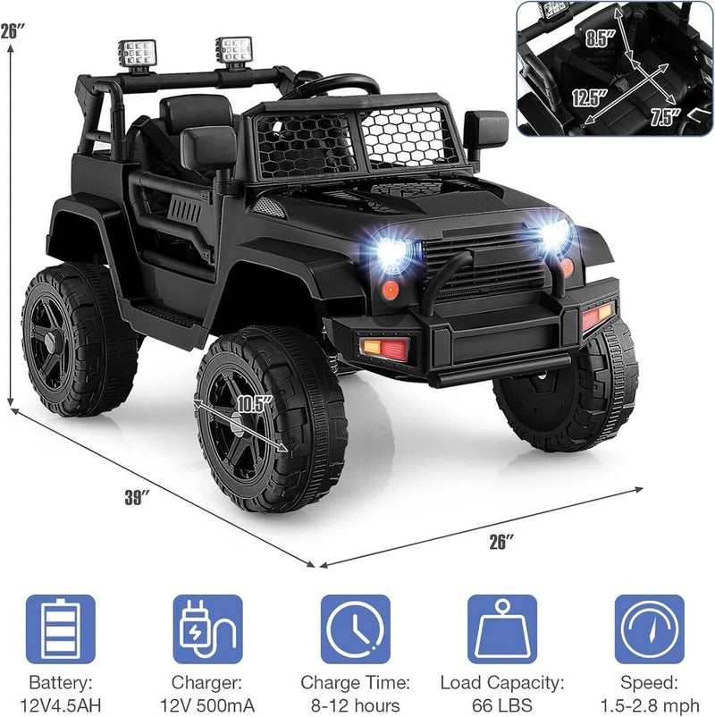 Carrito eléctrico de juguete para niños con control remoto todo terreno resistente Magic Cars 8