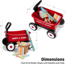 Carrito de empuje para niños con almacenamiento color rojo Magic Cars 1