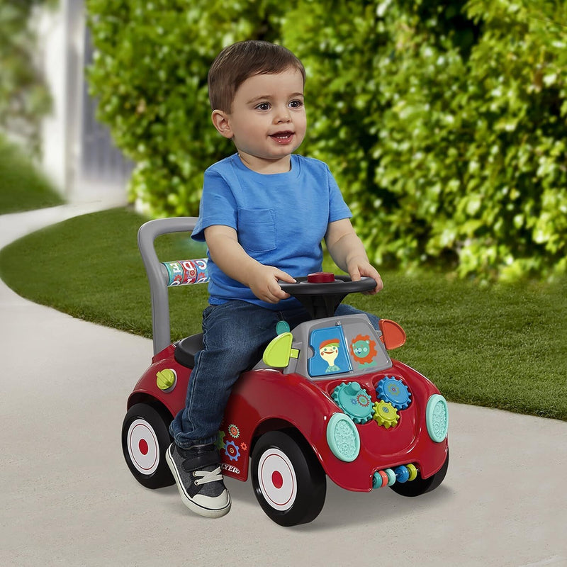 Carrito de empuje para niños con bocina, música y espacio de almacenamiento Magic Cars 1
