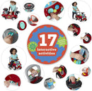 Carrito de empuje para niños con bocina, música y espacio de almacenamiento Magic Cars 3