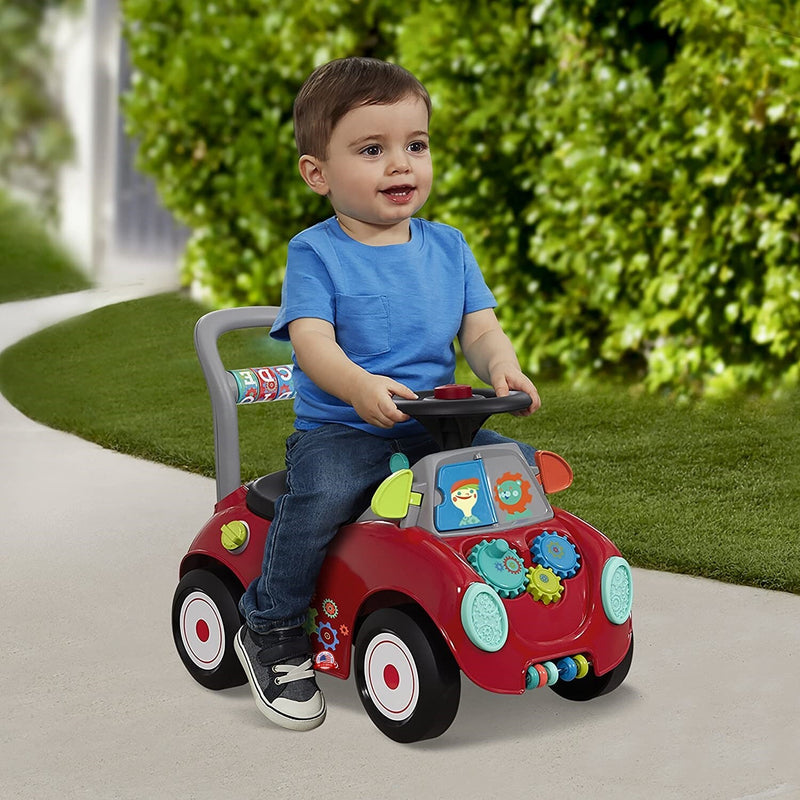 Carrito de Empuje para Niños con Bocina, Música y Espacio de Almacenamiento Magic Cars 3