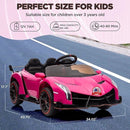 Coche Eléctrico Infantil para Niñas con Batería Recargable, Control Remoto, Música y Luces Magic Cars 2